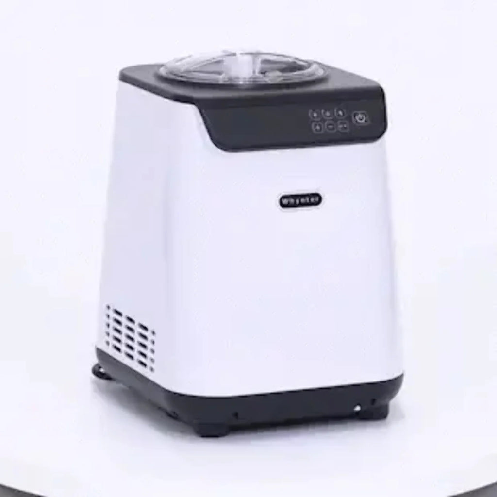 1.28 Quart Automatic Ice Cream Maker with Stainless Steel Bowl White L827949