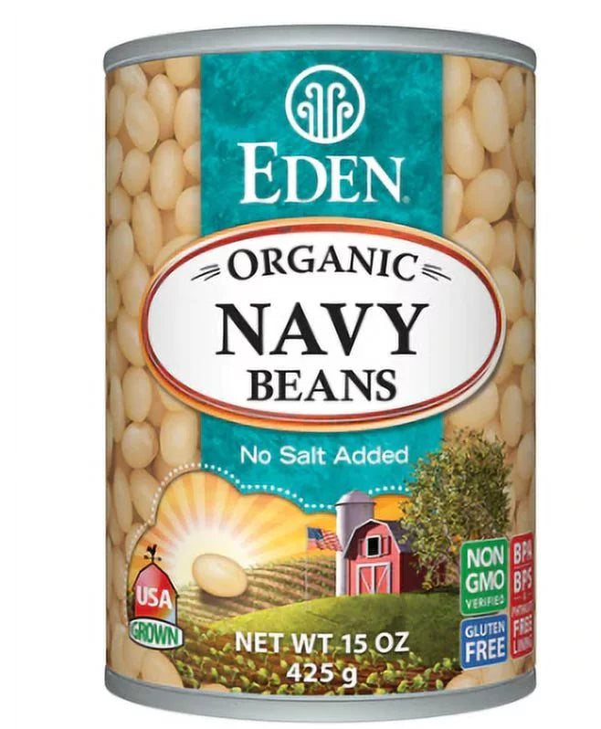Organic Navy Beans 15 oz Pack of 3 P7723