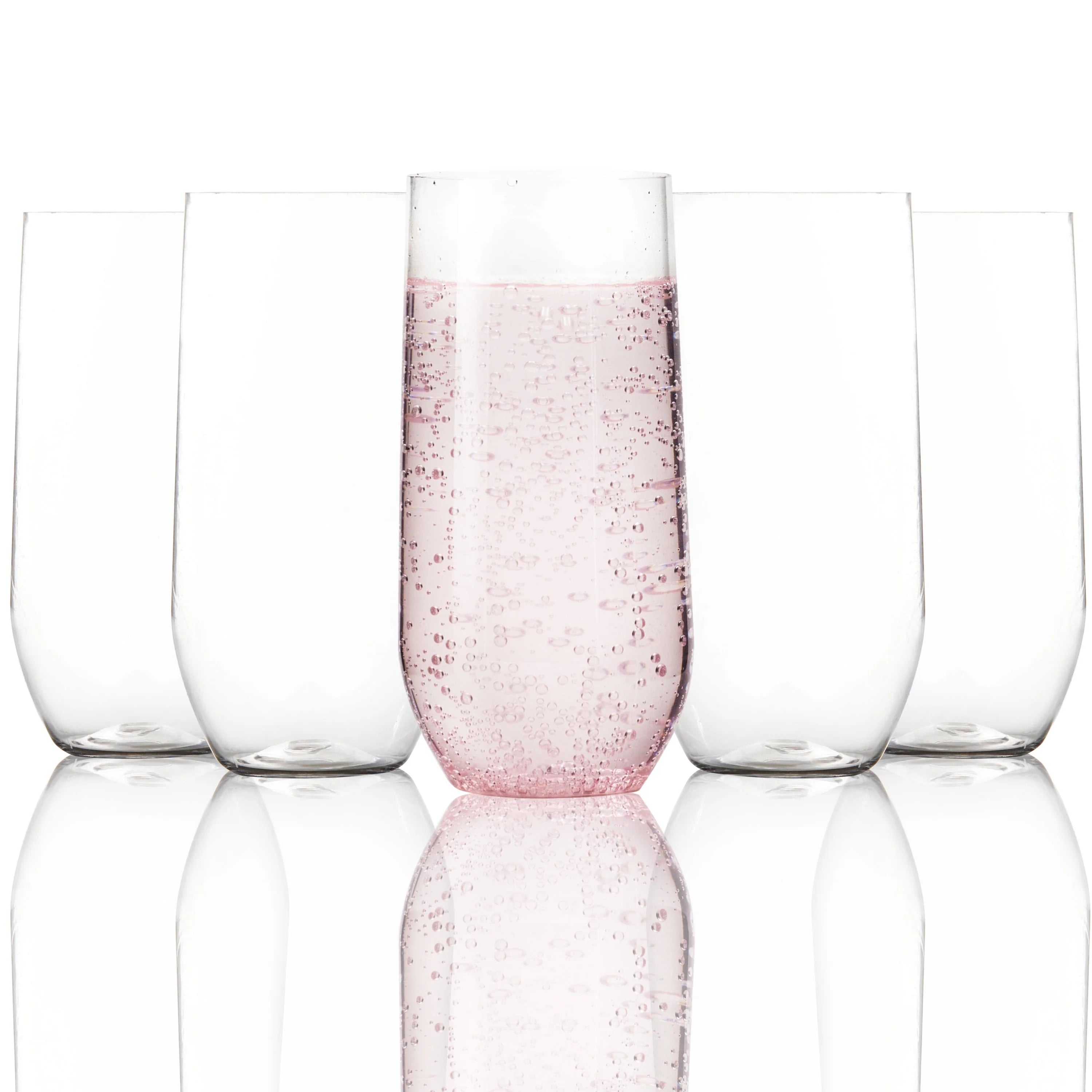 25 Pack Shatterproof Plastic Champagne Flute 5 Ounce L7616