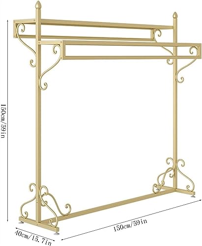 Gold Floor-standing Clothing Rack (47.2"/120cm) T151