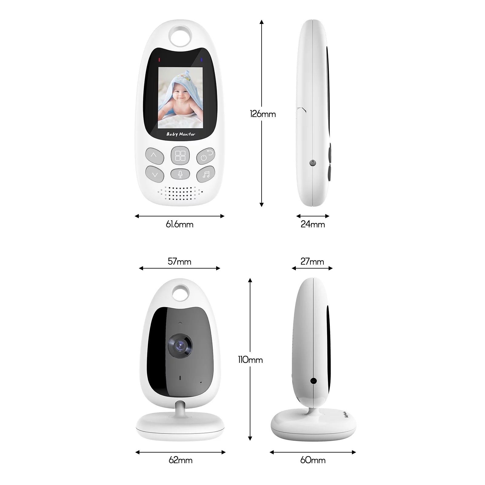 2.0 Inch LCD Screen Digital Video Monitor J2490