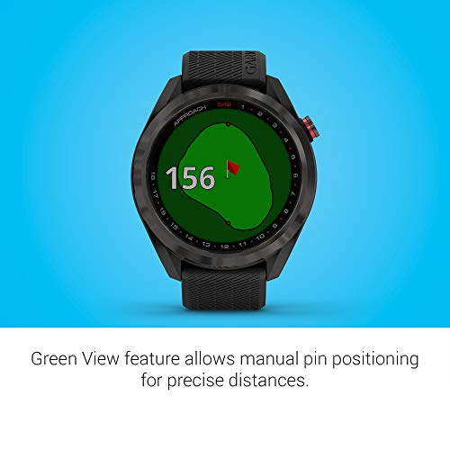 Golf Smartwatch with 1.3" Color Touchscreen and Scratch-Resistant Ceramic Bezel K577304