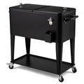 80 Quart Rolling Cooler Cart on Wheels I7311
