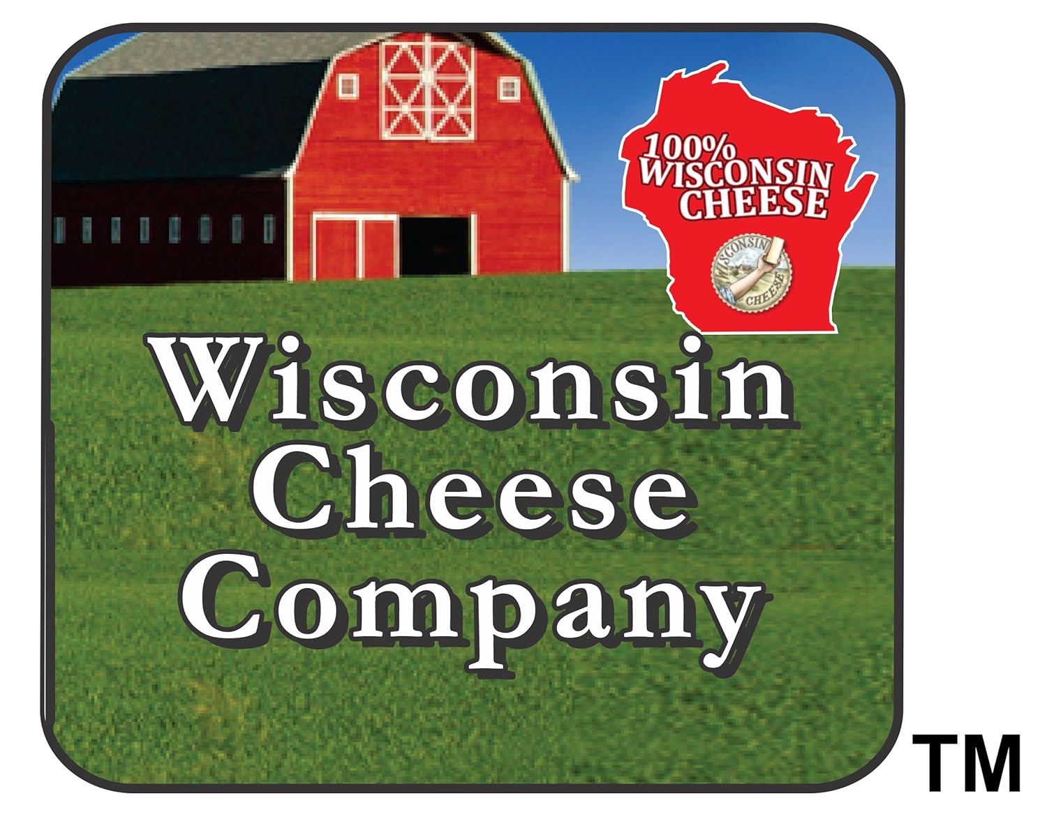 100% Wisconsin Cheddar & Pepper Jack Cheese and Cracker Gift Basket G388971