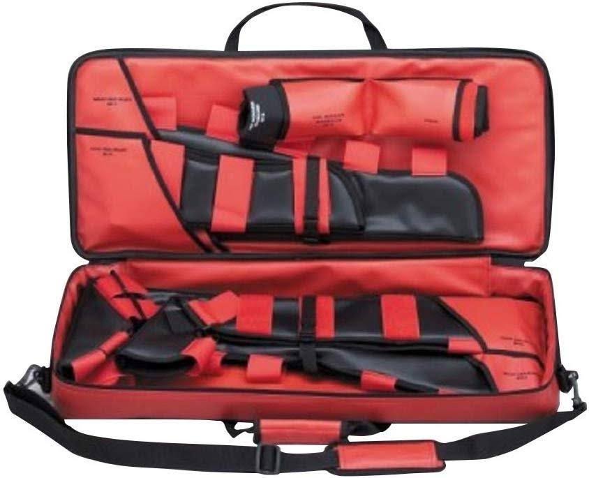 Fracture Splint Kit, RED. Arm Splint; Leg Splint; Arm/Shoulder Immobilizer. Nylon Carry Bag L927