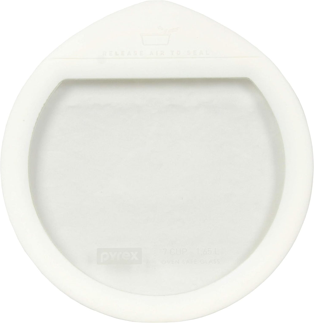 7-Cup White Silicone Glass Food Storage Replacement Lid E342303