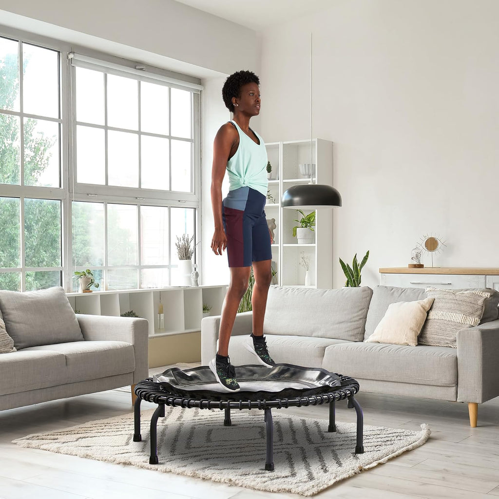 Black 44 Inch Mini Exercise Trampoline I6173
