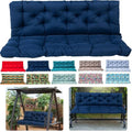 Waterproof Porch Swing Cushion with Backrest and Ties (40 * 60 in) I478246