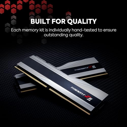 DDR5 RAM 32GB (2x16GB) 6600MT/s CL34-40-40-105 Matte Black Desktop Computer Memory Q558925