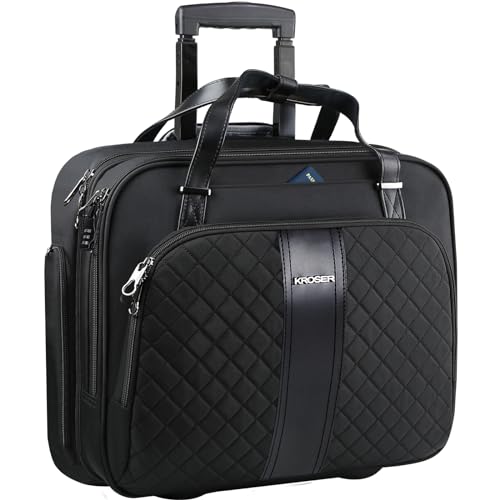 Rolling Laptop Bag Briefcase Fits Up to 15.6 Inch J527