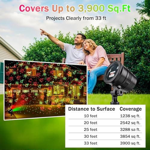 Red and Green LED Star Show Projector Light Q39876