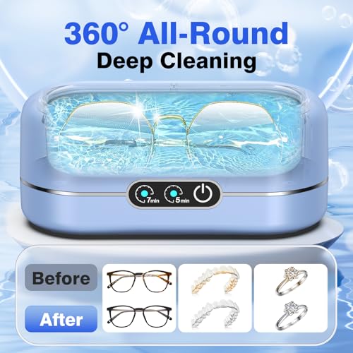 50KHz Ultrasonic Jewelry Cleaner with 304 Stainless Steel M747
