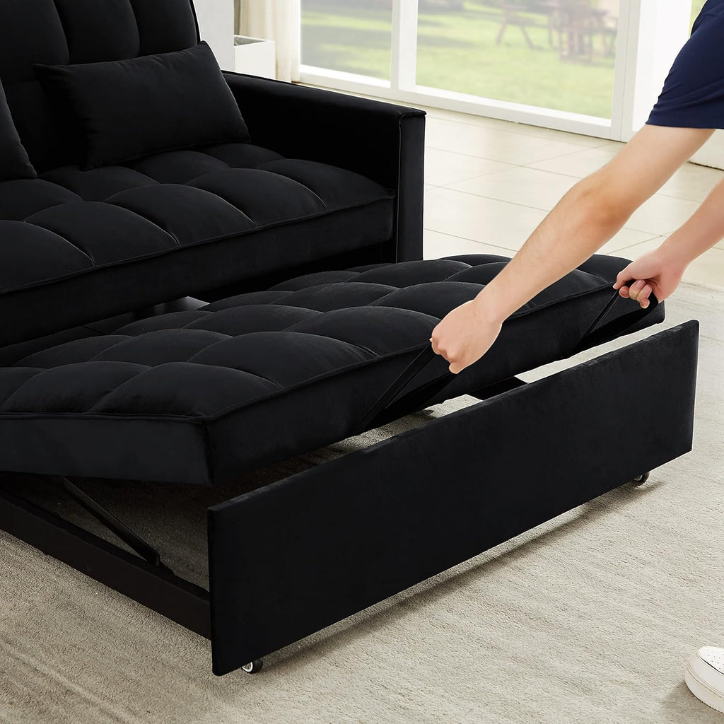 3 in 1 Convertible Sleeper Sofa Couch with Pull Out Bed P24196
