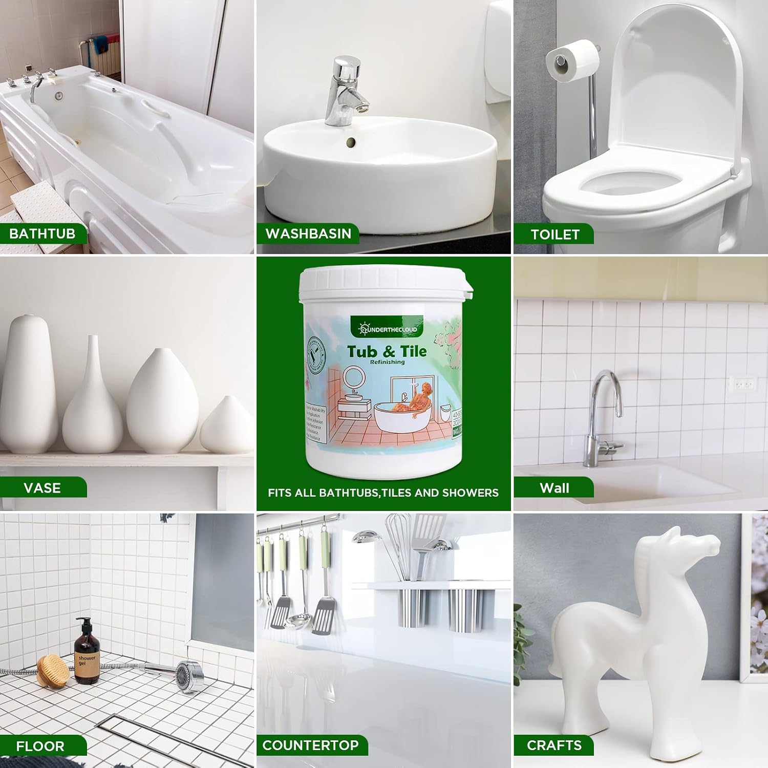 White 35 oz Tub and Tile Refinishing Kit Z263747