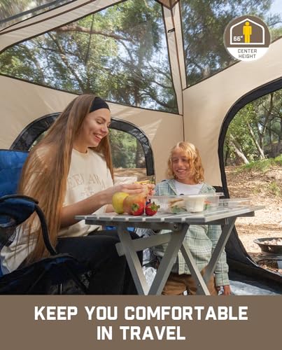 4/6/8/10 Person Instant Cabin Tent with Rainfly & Carry Bag Y578653