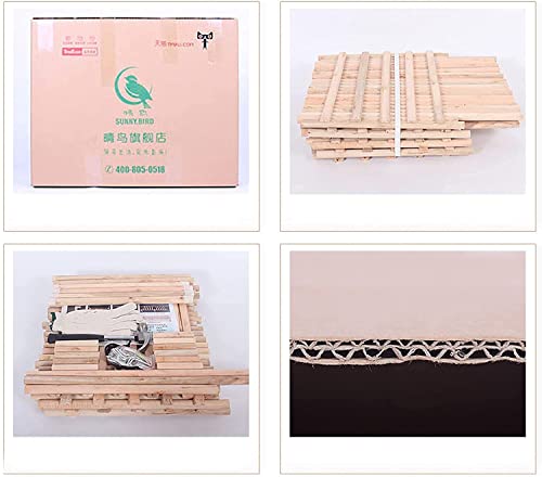 Solid Wood 168 * 130cm Wardrobe N79703