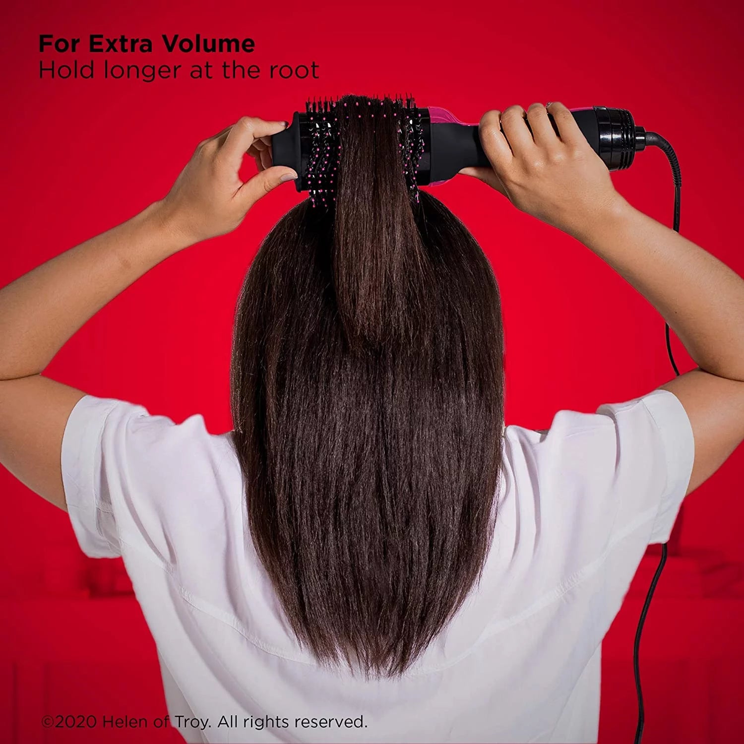 Black Hot Air Brush Hair Dryer And Volumizer N881
