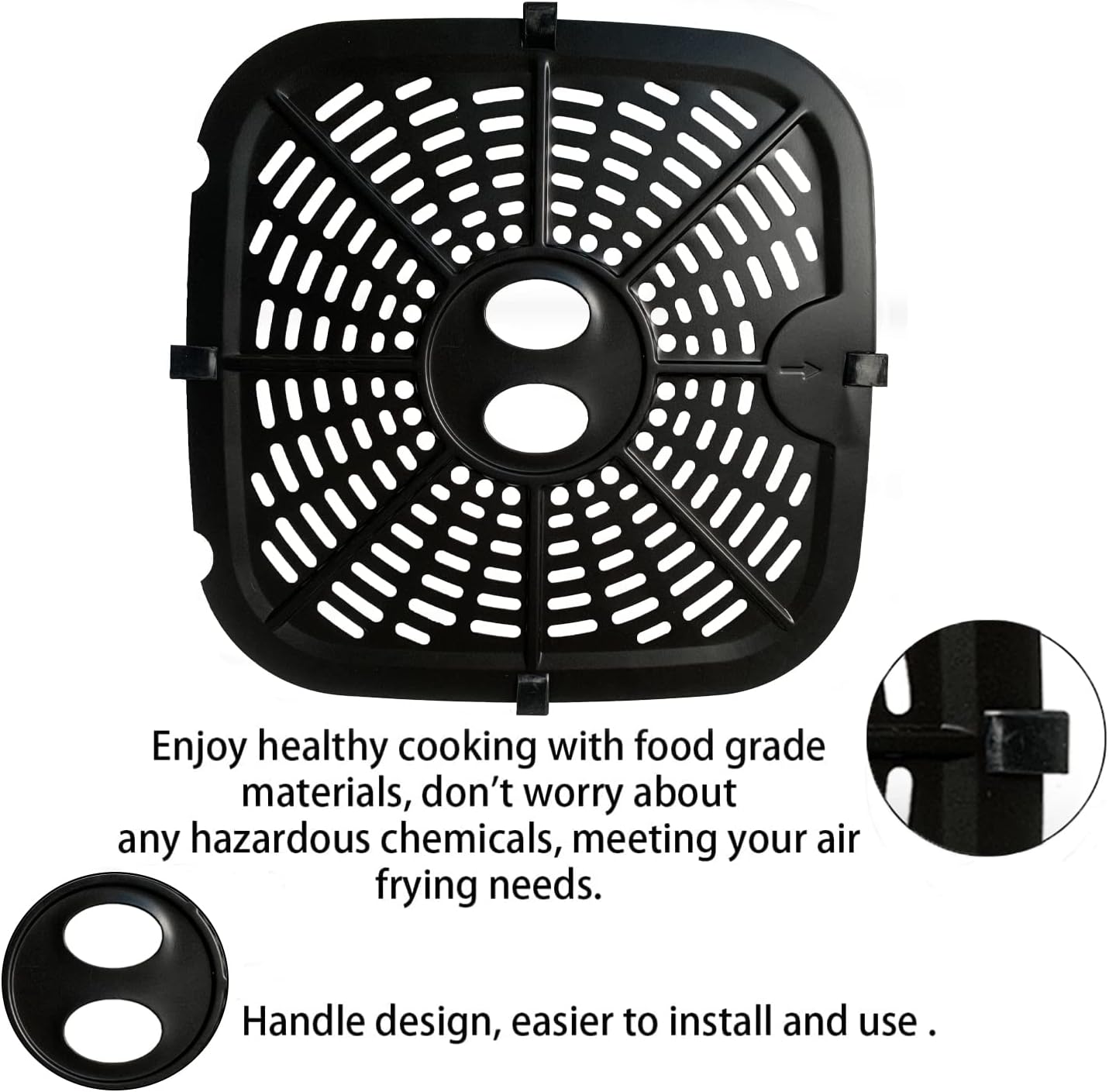 9.6IN Double-layer Coating Air Fryer Crisper Tray X45409