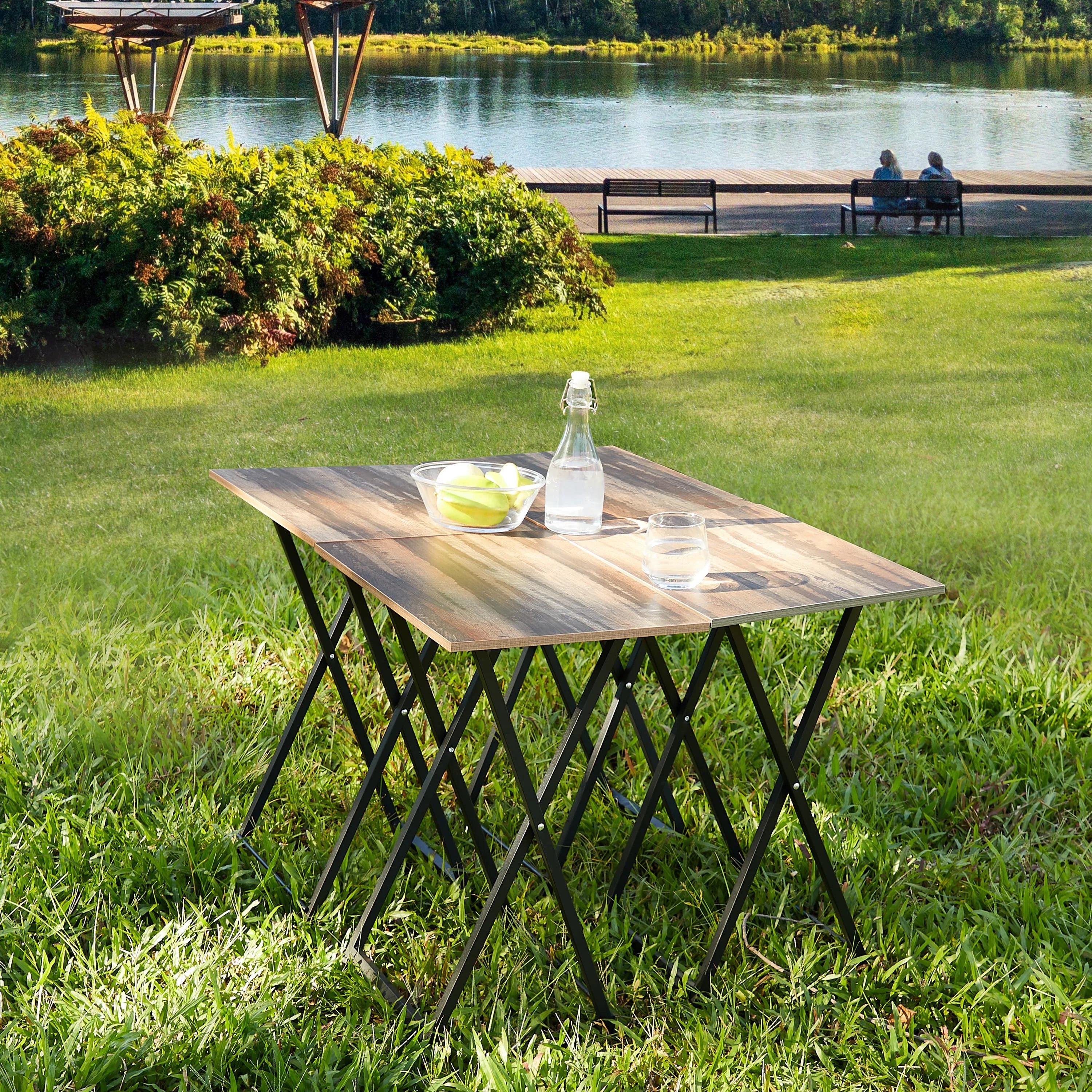 Set of 4 Folding TV Tray Tables C22809
