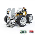 AI Video Robot Car Kit for Raspberry Pi 5/4/3B+/3B with Camera, Mic, Rechargeable Battery G711