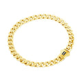 14k Yellow Gold 5mm Cuban Link Chain Bracelet P895985