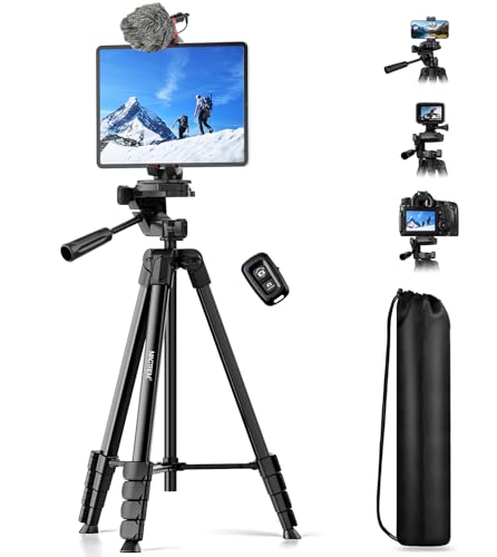 67" Aluminum Tripod with Phone Holder & Wireless Remote P667958
