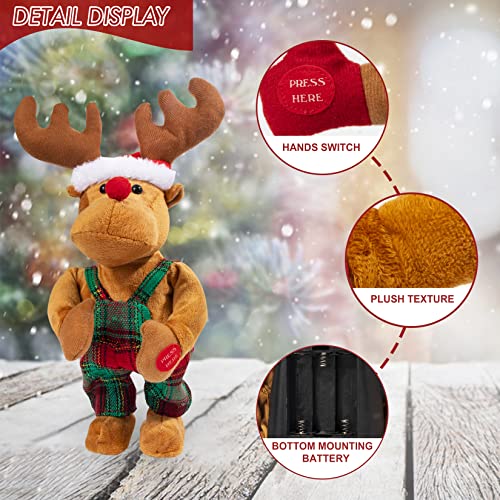 Animated Plush Rudolph The Red-Nosed Reindeer Stuffed Animal E826