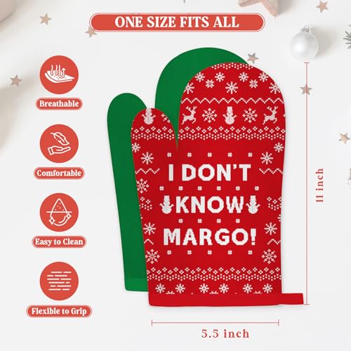 2Pcs Funny Holiday Oven Mitts Pot Holders O744442