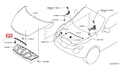 Genuine Nissan Juke Front Hood Seal Rubber D515610