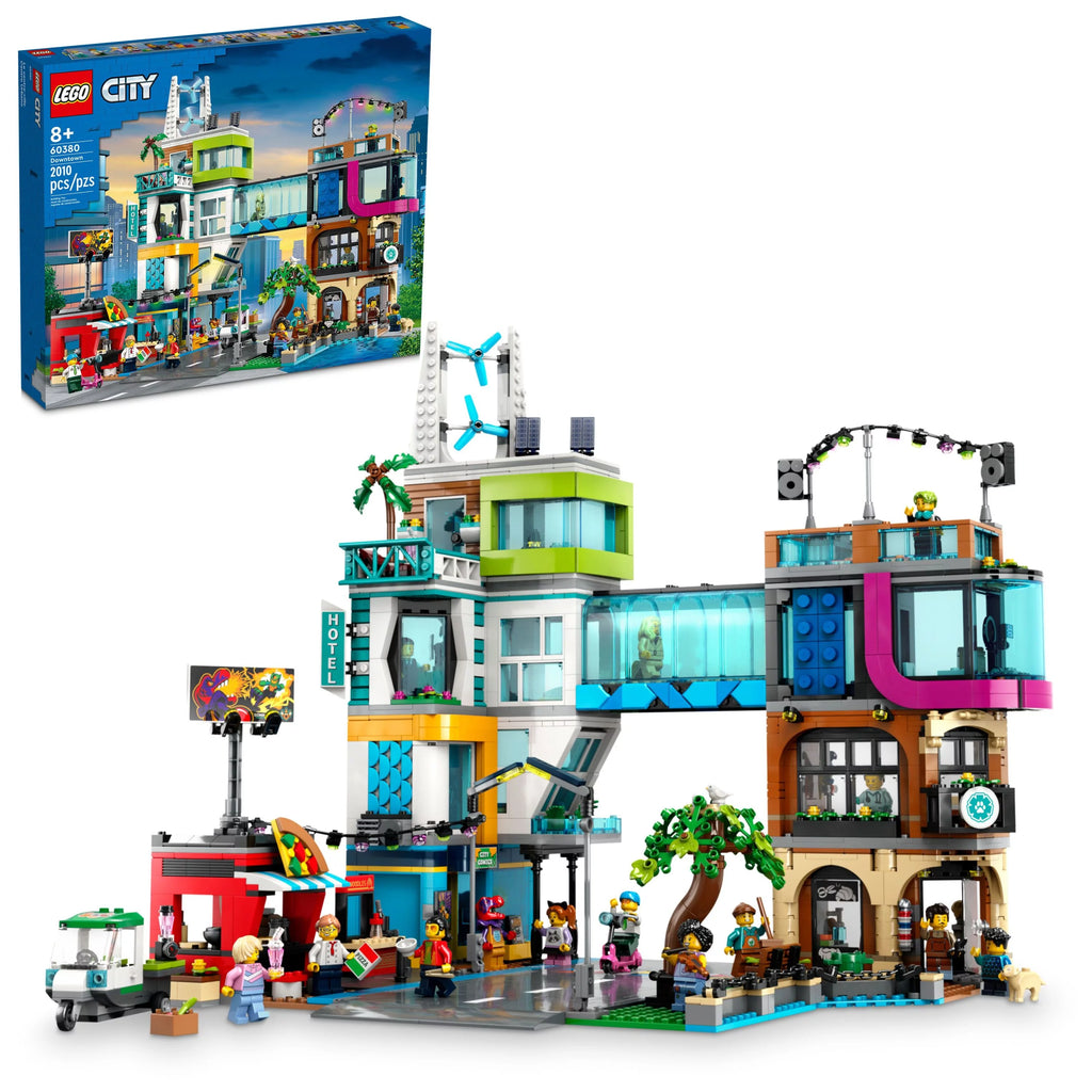 LEGO City Building Toy Set with 14 Minifigure Characters and Dog Figure D9998