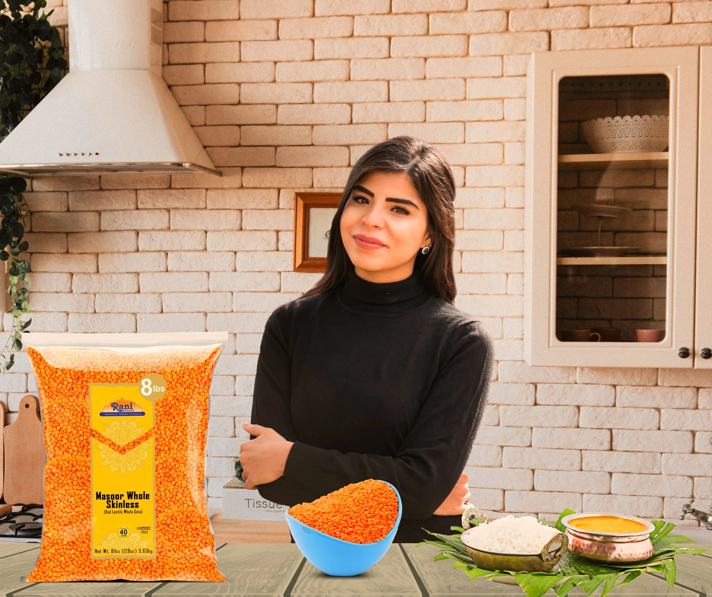 Red Lentils 128oz (8lbs) 3.63kg Bulk U371