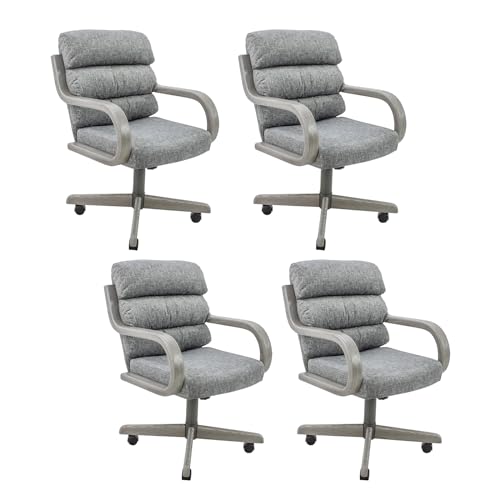 6 Set Casual Dining Chairs with Casters Q268330