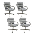 6 Set Casual Dining Chairs with Casters Q268330