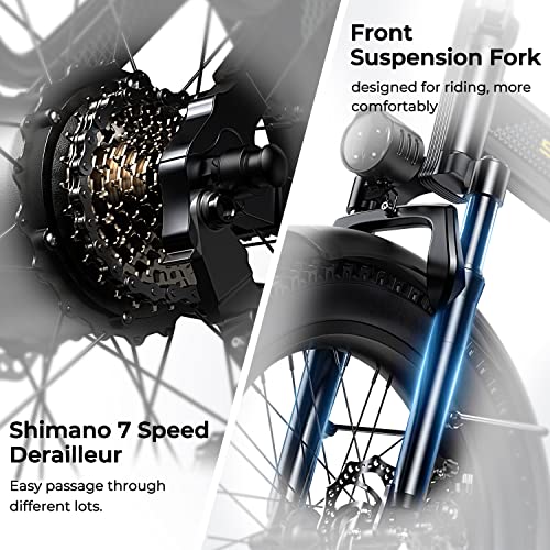 750W Brushless Motor Foldable Electric Bike with 48V 15/20AH Battery B428