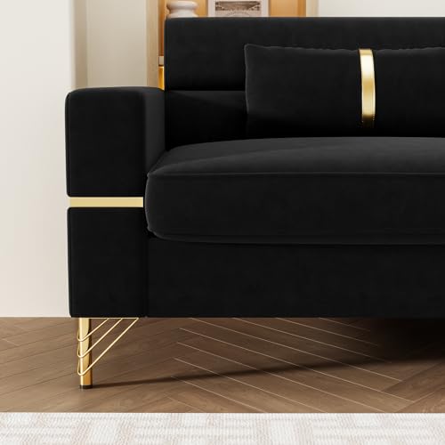 Khaki Velvet 3 Seat Sofa Y85793