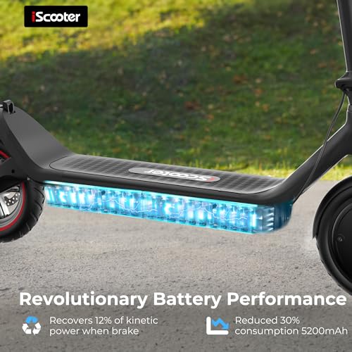 Electric Scooter, 18/12 Miles Long Range, 22/19/18 Mph Top Speed, Double Braking Systems O9153