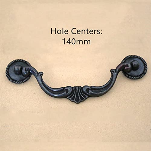 Antique Black Oversized Zinc Alloy Drawer Handles Length 170mm J283614