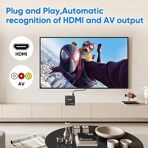 Black Mini 1080p Full-HD HDMI Digital Media Player S93879