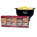 4 Ounce Variety Kernel Gift Set (10 Pack Assorted) and Black Silicone Popcorn Popper Bundle N298681