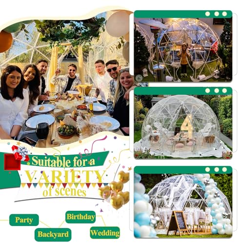 12FT Clear Bubble Tent Outdoor Weather Proof Pod Camping Patio Tent X13558