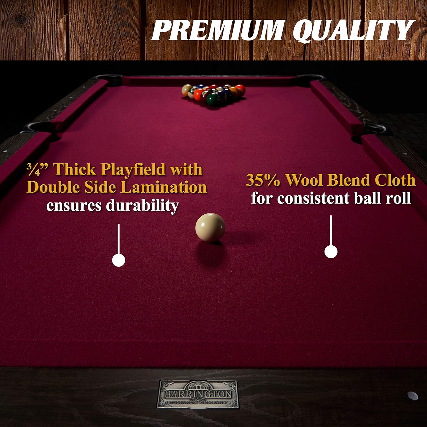 7.5' Drop Pocket Table with Pool Ball and Cue Stick Set P274