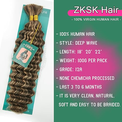 100g 100% Unprocessed Brazilian Virgin Curly Braiding Human Hair Extensions T209