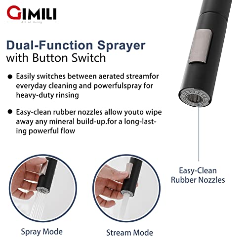 Brushed Nickel Touchless Kitchen Faucet with Pull Down Sprayer D6826