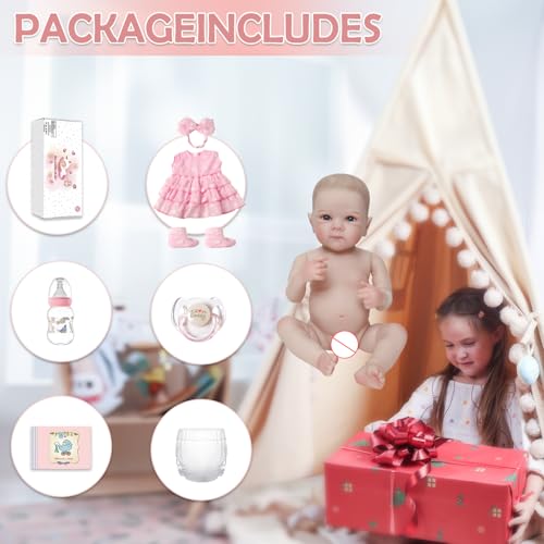 20 Inch Soft Full Vinyl Body Reborn Baby Doll T3875