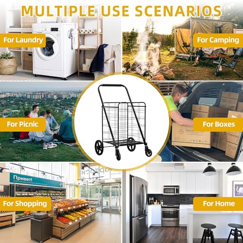 Folding Shopping Cart with Wheels X662