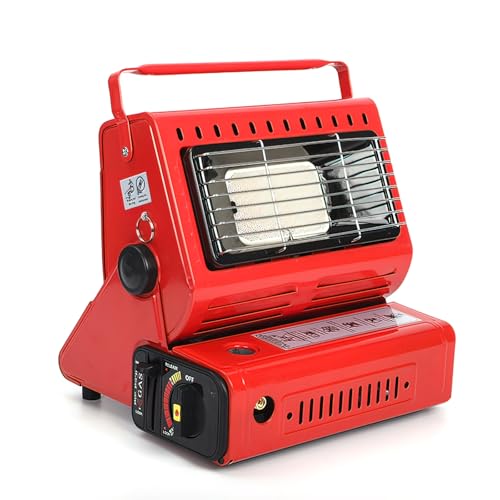Mini Camp Tent Stove, 3 Heat Settings (Red) Z738