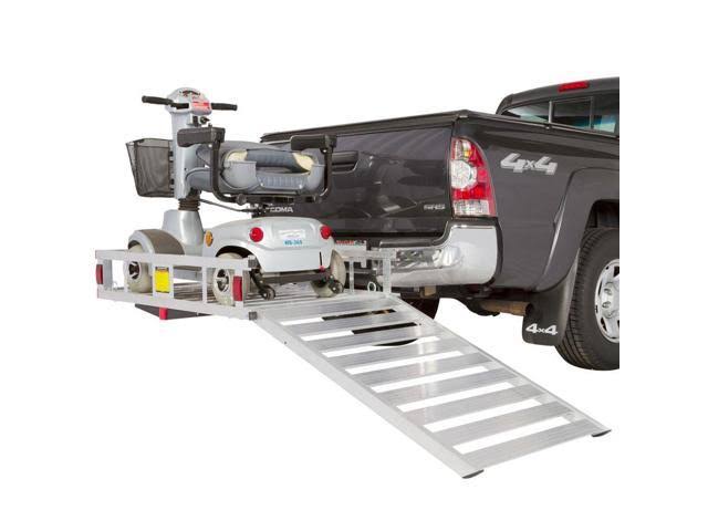 Hitch Mounted Mobility Scooter Carrier Rack with Ramp W4365