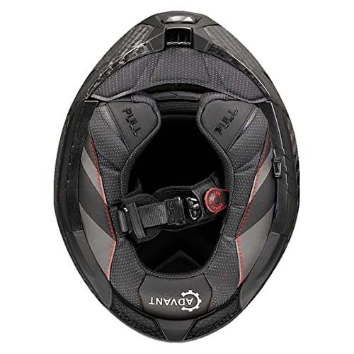 Matte Black Carbon Fiber Modular Helmet D9011