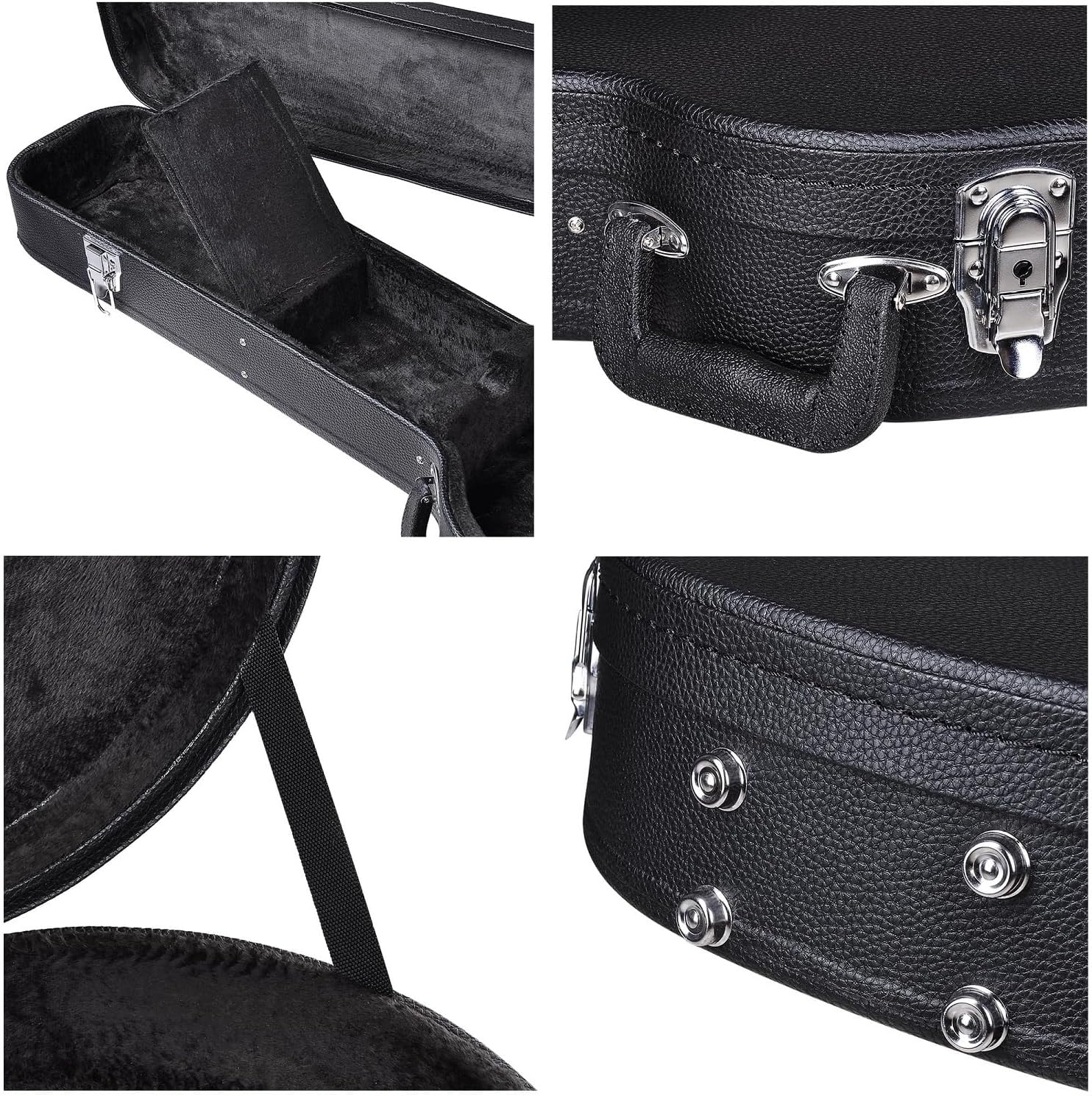 Black Lockable Electric Guitar Hard Case L423281