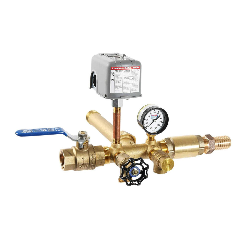 Pressure Tank Installation Kit with 1′ Brass Union Tank Tee K90204